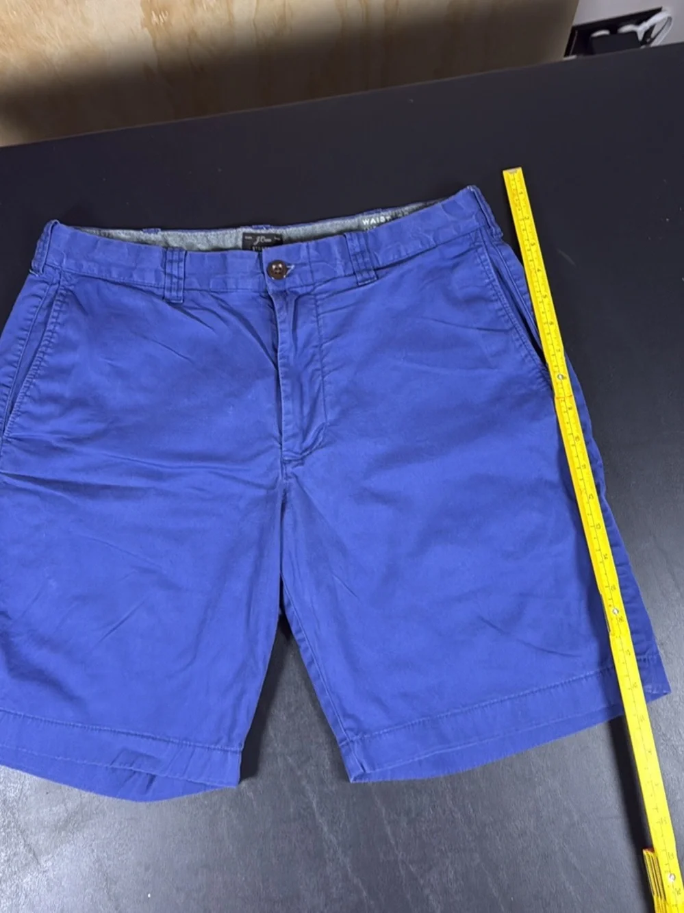 J. Crew Royal Blue Flat-Front Chino Shorts